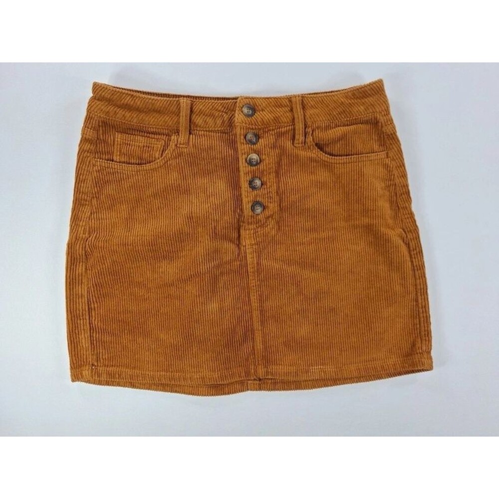 CELLO Corduroy Women's Brown Mini Skirt Size Medium, Excellent Condition